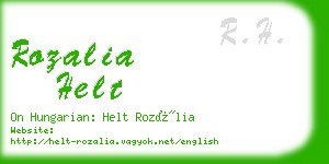 rozalia helt business card